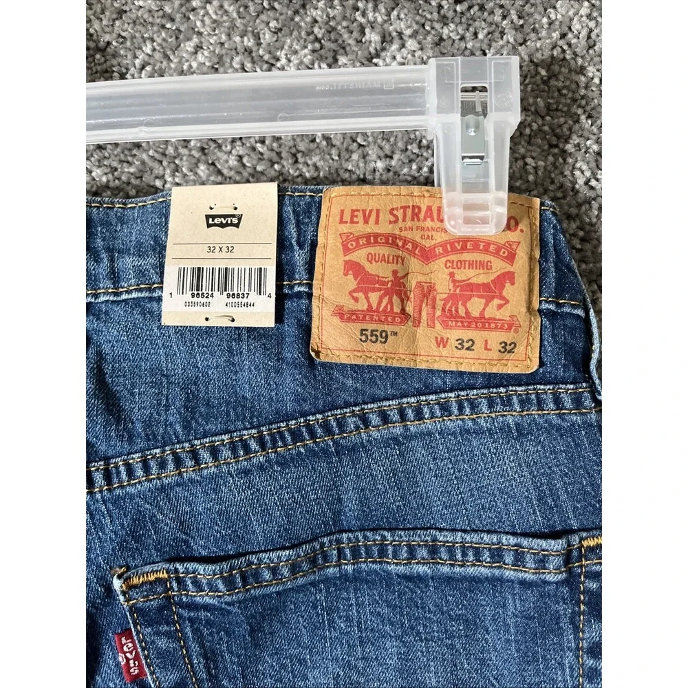 Levi 559 Relaxed Straight 32x 32 Stretch Jeans